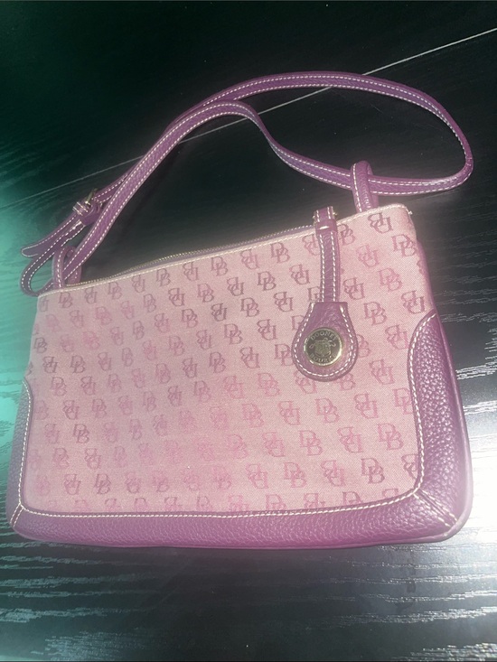 Dooney & Bourke Handbags - Vintage Y2K Dooney & Bourke Signature Monogram Mini Shoulder Bag